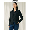 【转款下架】VIMAGE纬漫纪春季新款通勤显瘦百搭衬衫纯色上衣V1909502 商品缩略图4
