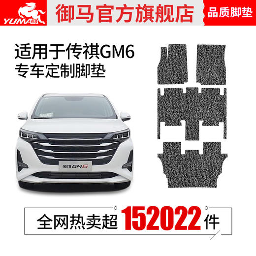御马汽车丝圈脚垫适用 广汽传祺M8脚垫 GS8脚垫 M6七座脚垫专车 商品图1
