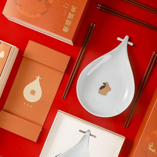 【乐福遇兔】碟筷新春礼盒 商品图3