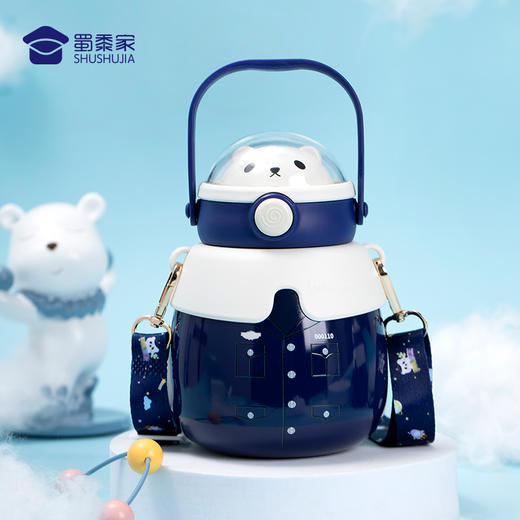 【实付满199送钥匙扣】【制服款儿童保温杯】制服款不锈钢保温杯大容量吸管水杯创意喝水杯子
 商品图4