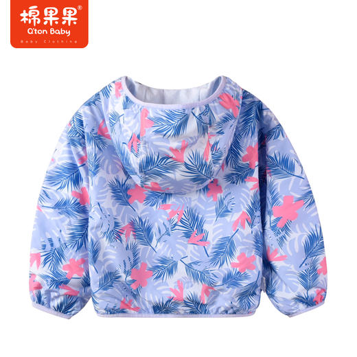 棉果果商场同款春季新品女童小清新印花连帽外套显白上身效果棒连帽不可拆M122100323047 商品图5