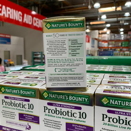 自然之宝人体肠道益生菌胶囊，美国✈✈直邮1盒280元🉐🉐 包税包邮到手了🔥 每盒70粒 商品图3