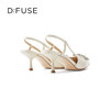 D:FUSE/迪芙斯春季新款漆皮方头花形饰扣中后空单鞋DF31114008 商品缩略图4