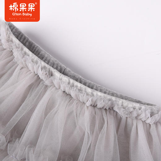 棉果果商场同款春季新品女童外穿淑女公主风网纱半裙打底裤仙仙拼接裤M122206223077 商品图4