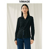 【转款下架】VIMAGE纬漫纪春季新款通勤显瘦百搭衬衫纯色上衣V1909502 商品缩略图5