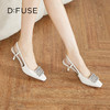D:FUSE/迪芙斯春季新款漆皮方头花形饰扣中后空单鞋DF31114008 商品缩略图11