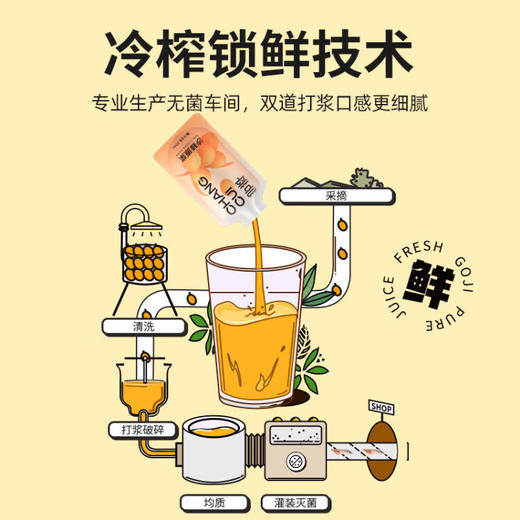 杞里香 尝萃沙棘原浆300ml（30ml*10袋） 商品图2