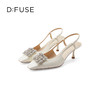 D:FUSE/迪芙斯春季新款漆皮方头花形饰扣中后空单鞋DF31114008 商品缩略图3