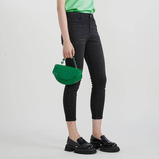 谜底紧身九分牛仔裤女2023春季新款显瘦小脚裤铅笔裤女231MK0075 商品图1