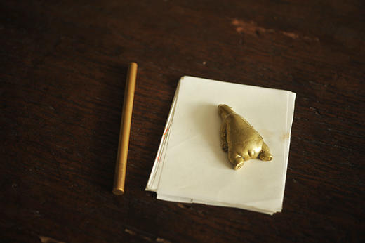 年轮公园ZORING PARK /趴睡小动物系列 黄铜 香插 香座 摆件 商品图4