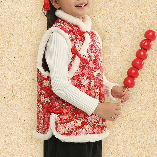 裁缝学苑 TG17儿童唐装中国风马甲拜年服11服装裁剪图牛皮纸样 商品图2