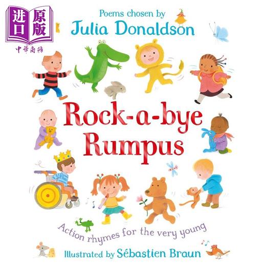 【中商原版】Julia Donaldson Sebastien Braun Rock-a-Bye Rumpus 摇滚中的喧嚣 英文原版 低幼儿童诗歌绘本学龄前诗集图画书 商品图0