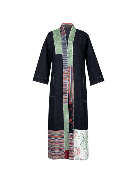 听雪煎茶手工双面长外套| 新中式设计 |现货加急发 商品图5