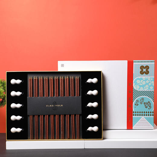 【宫里圆筷】鸿福礼筷十双装-福禄圆筷 商品图0