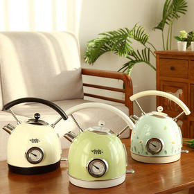 日本Vdada电热水壶家用复古304不锈钢煮水泡茶家用自动断电烧水壶1.8L