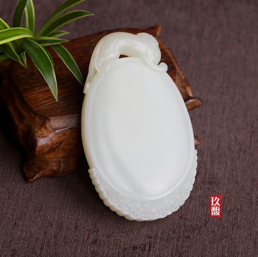 和田玉（白玉）籽料对牌--守望 商品图2