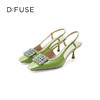 D:FUSE/迪芙斯春季新款漆皮方头花形饰扣中后空单鞋DF31114008 商品缩略图8