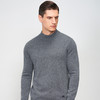 【半价款男士半高领羊绒衫】羊绒世家秋冬新品男士100%山羊绒内搭保暖针织毛衣 商品缩略图4