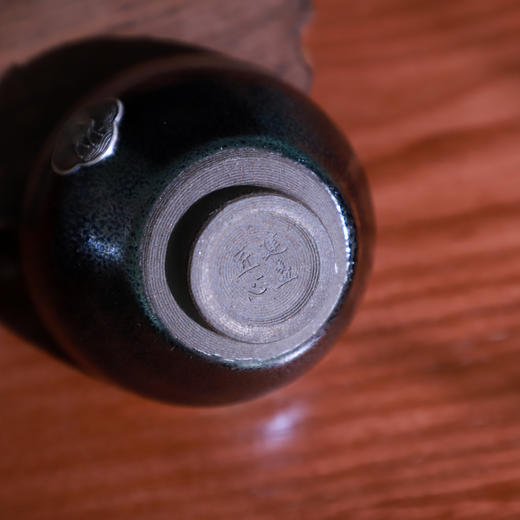 《一路相伴》足银对盏 古法柴烧 999足银 银豪龙纹釉彩面 蓝银豪釉色 商品图7