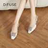 D:FUSE/迪芙斯春季新款漆皮方头花形饰扣中后空单鞋DF31114008 商品缩略图12