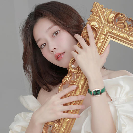 飞亚达倾城系列小方表绿盘方形轻奢女表石英表DL21006 商品图1