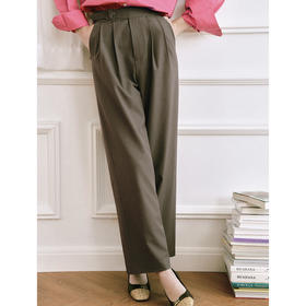 Simple Retro 法式复古休闲直筒宽松西装裤女垂感显瘦时尚长裤子