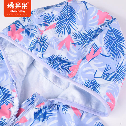 棉果果商场同款春季新品女童小清新印花连帽外套显白上身效果棒连帽不可拆M122100323047 商品图4