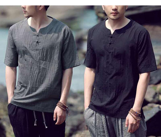 裁缝学苑 M41男装T恤宽松短袖中式1:1服装纸样剪裁图纸牛皮纸样 商品图0