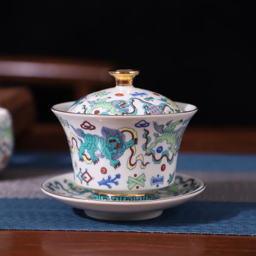 《吉狮已到》大明斗彩茶礼 商品图4