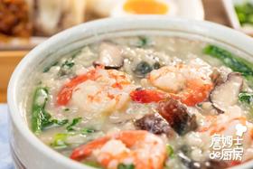 皮蛋鲜虾粥