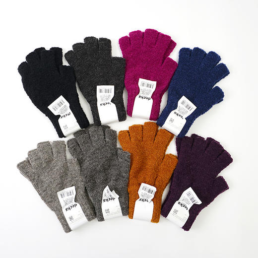 DECKA Fingerless Gloves Alpaca日本制羊驼毛男女半指手套 商品图0