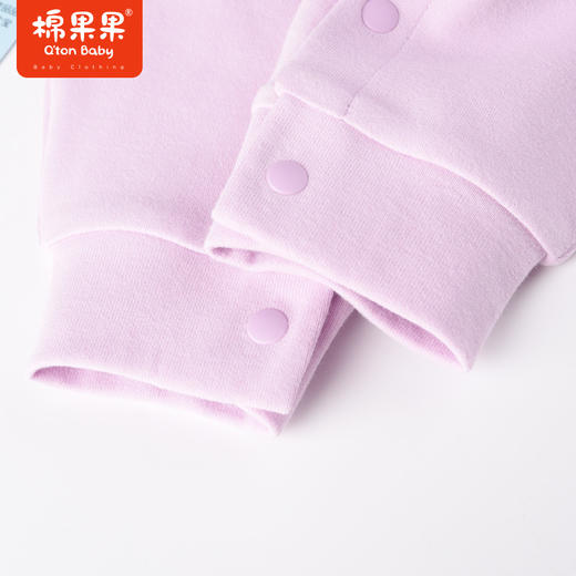 棉果果商场同款春季新品女童拼色撞色时尚气质翻领对开连体衣哈衣连体衣爬服M122722223059 商品图2