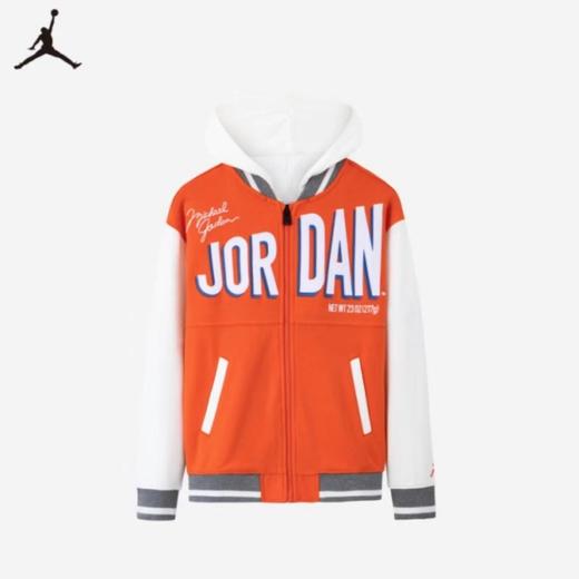 AIR JORDAN耐克男童夹克针织棒球服春新款连帽可拆JD2312015 商品图5