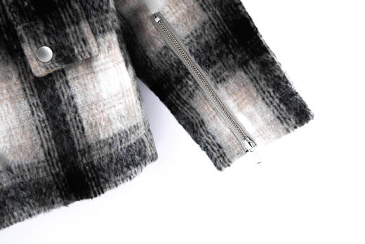 S14907813设计感潮流格纹呢料夹克 商品图2