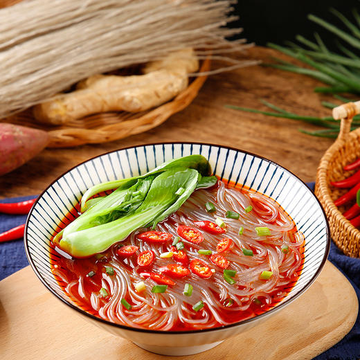 【2斤装】农家传统自制红薯粉丝、正宗红薯粉条、4包装细粉丝、250g/包 商品图3