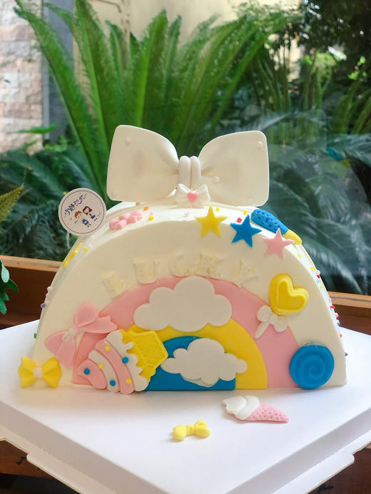 翻糖蝴蝶结奶油蛋糕 提前一天预定 下单前请仔细阅读商品详情 商品图1