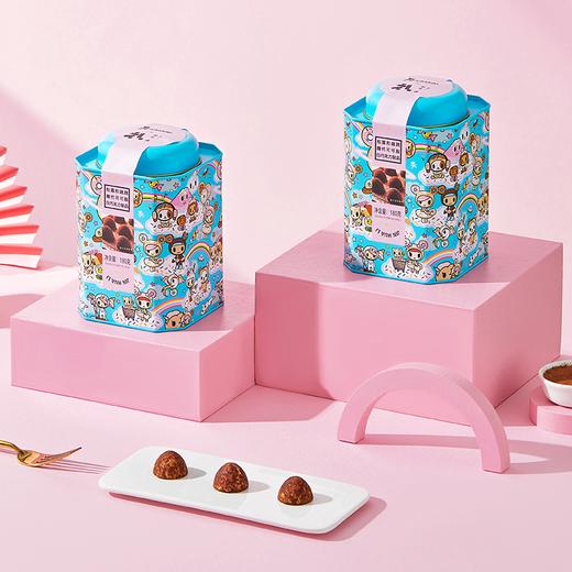 锦华礼巧克力罐装锦华松露形跳跳糖 白巧克力180g 商品图4