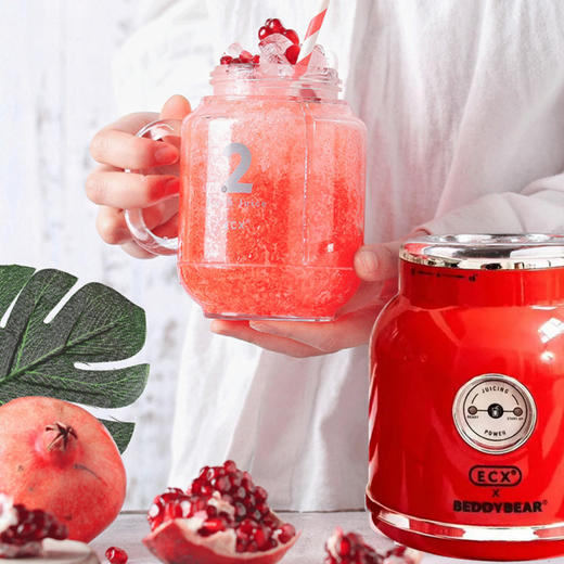 复古榨汁机红色 商品图4