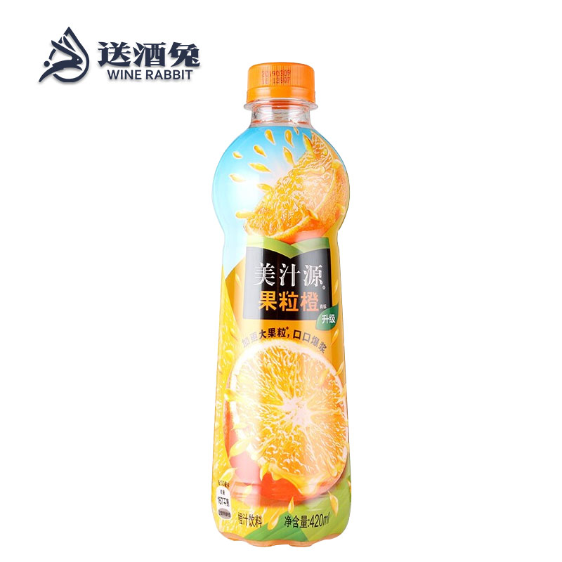 美汁源 果粒橙 果汁饮料 420ml/瓶