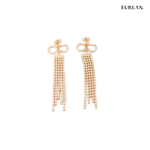 2023春夏流行新款耳环-蝴蝶结流苏款 商品图2