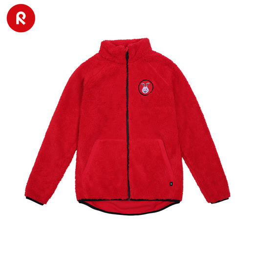 reima男女儿童大童卫衣新年款春夏休闲运动抓绒印花开衫外套 商品图0