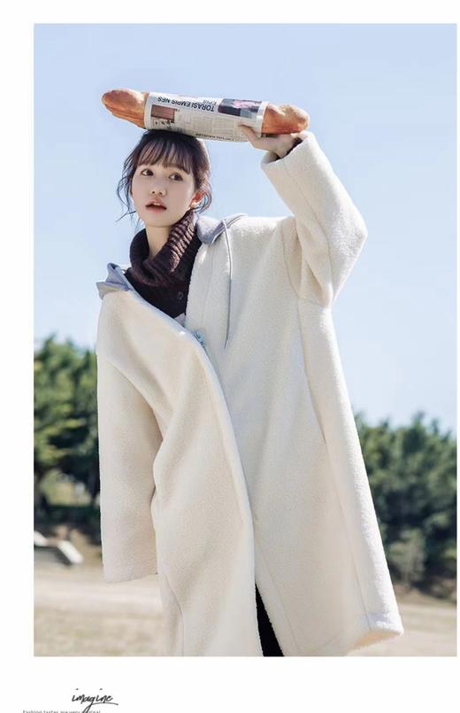 【爆款捡漏】【YW】无忧购【厂家清仓福利款】纯色宽松加厚呢子夹棉保暖长款风衣外套8816（截单7天发货）25年清仓捡漏 商品图11