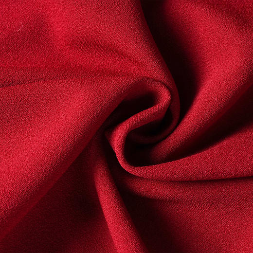 剩S 米思阳2025春季新款时尚气质酒红色长袖连衣裙通勤OL修身裙子3497 商品图3