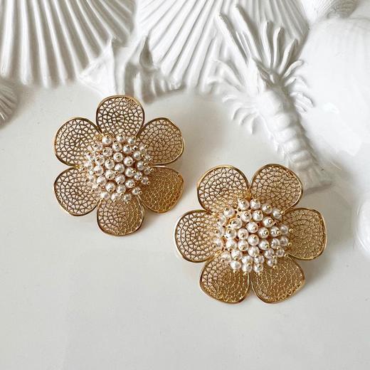 北京仓｜SORU-Large Florissima-珍珠 花朵 耳环［英国设计师］ 商品图4