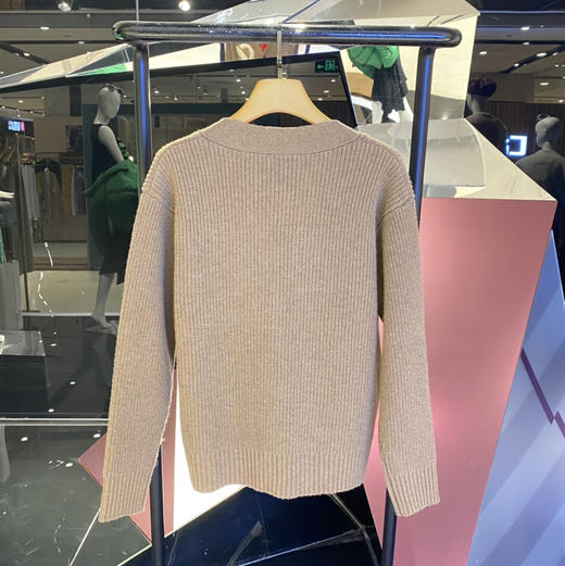 大LOGO刺绣开衫毛衣 商品图3