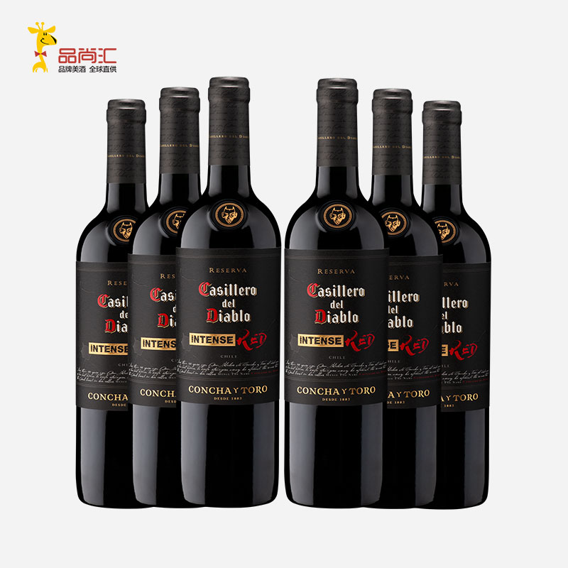 【干露红魔鬼】黑金浓郁红葡萄酒_750ml