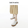[捡漏价]lost in echo设计师款粗跟系带方圆头增高厚底德比鞋休闲百搭单鞋 商品缩略图3