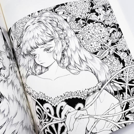 童话镇 梦幻线稿插画实例教程 第2版 唯美黑白线稿手绘专业技法插画设计教程线描插画集绘画技法素描线描临摹画册花见线语集 商品图4