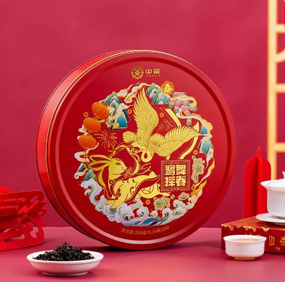 中茶海堤旗舰店鹭舞探春大红袍乌龙茶新品200g/盒 商品图0