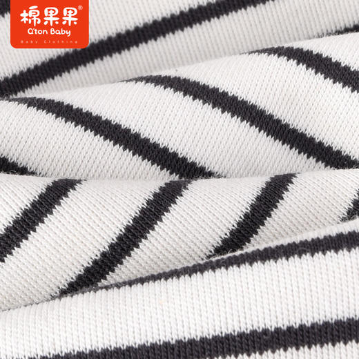 棉果果商场同款春季新品仙仙女童时尚气质翻领网纱连衣裙条纹拼接M122700223060 商品图3